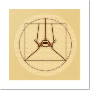 Shuttle Vitruvian - Design 2 Posters and Art